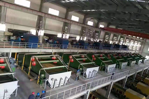 新疆伊犁2450脫水篩使用現(xiàn)場。